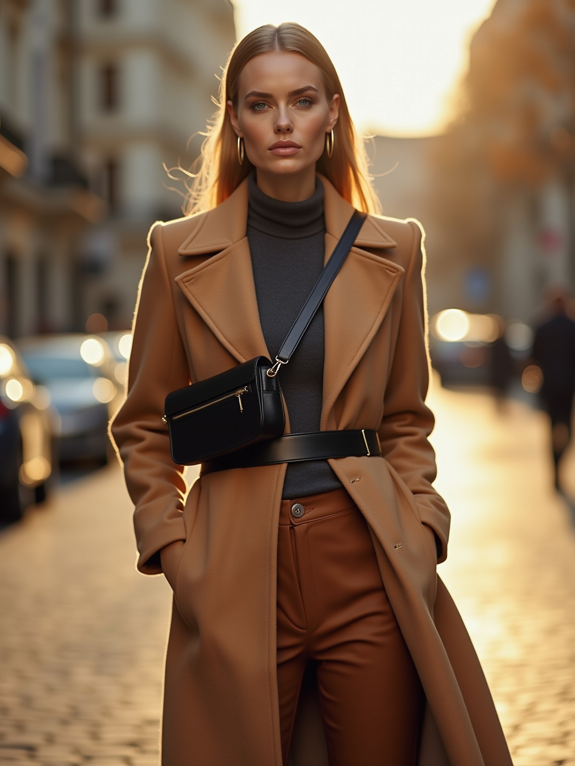 minimal leather accents refined