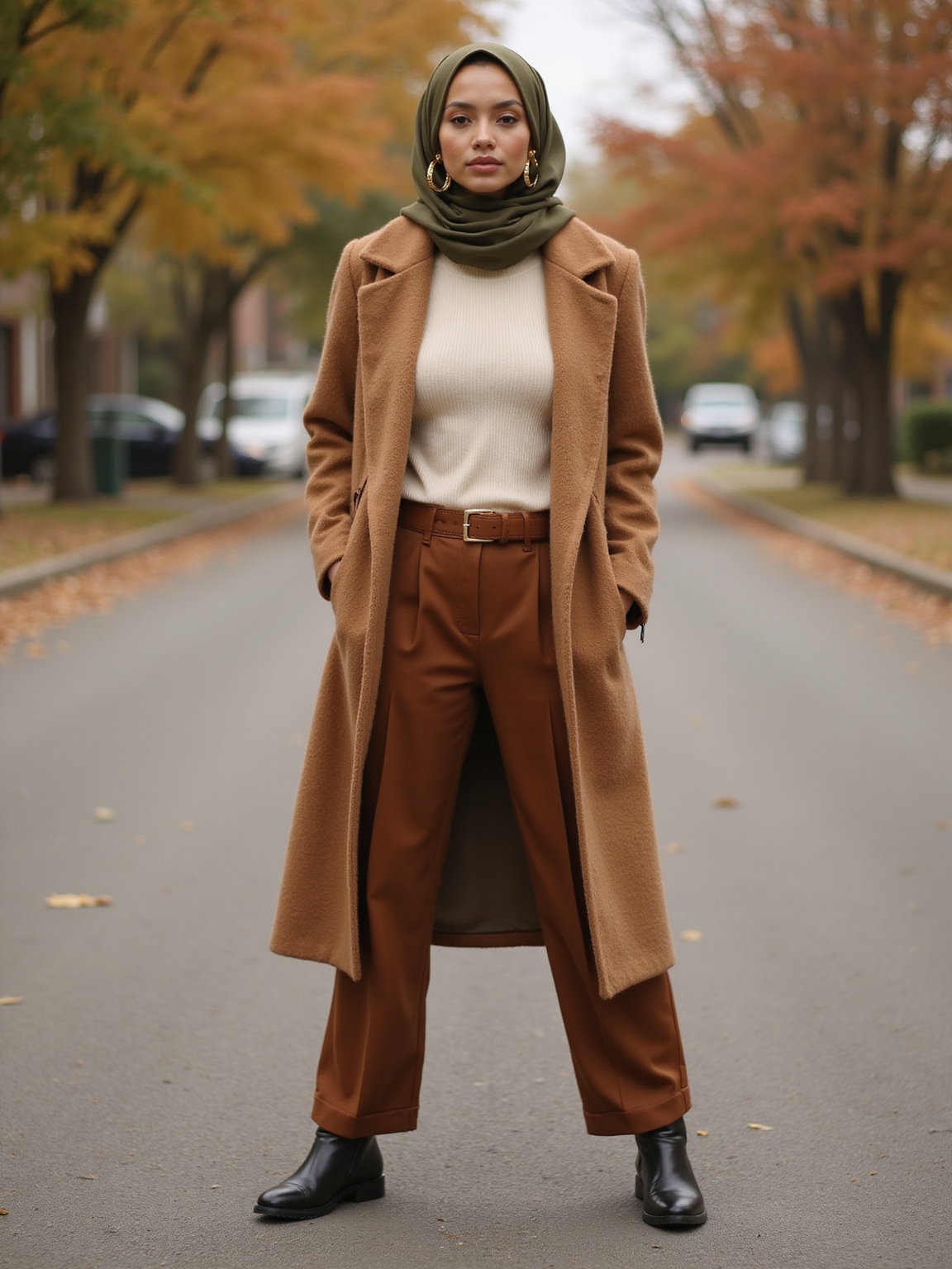 modest chic fall hijabi
