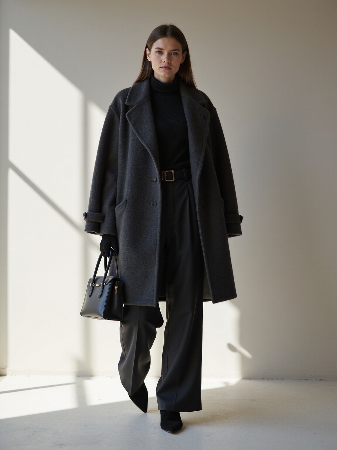 monochrome elegance with polished proportions