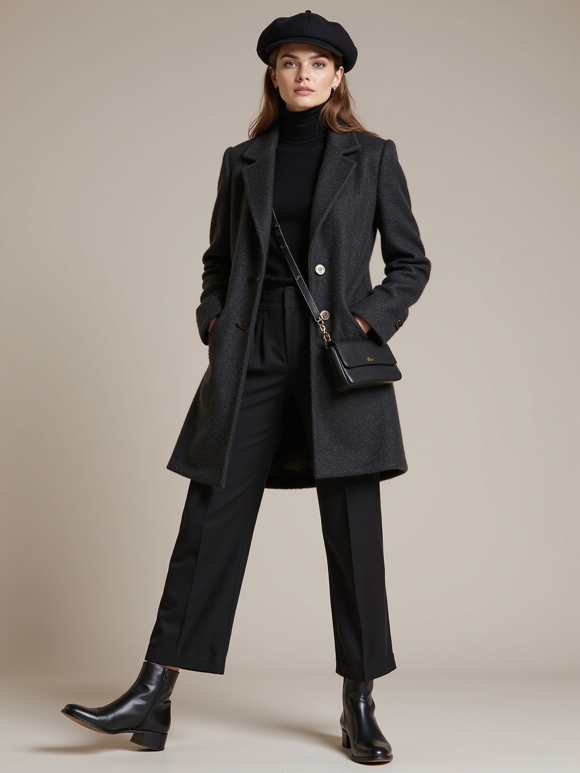 monochrome layered sleek warmth