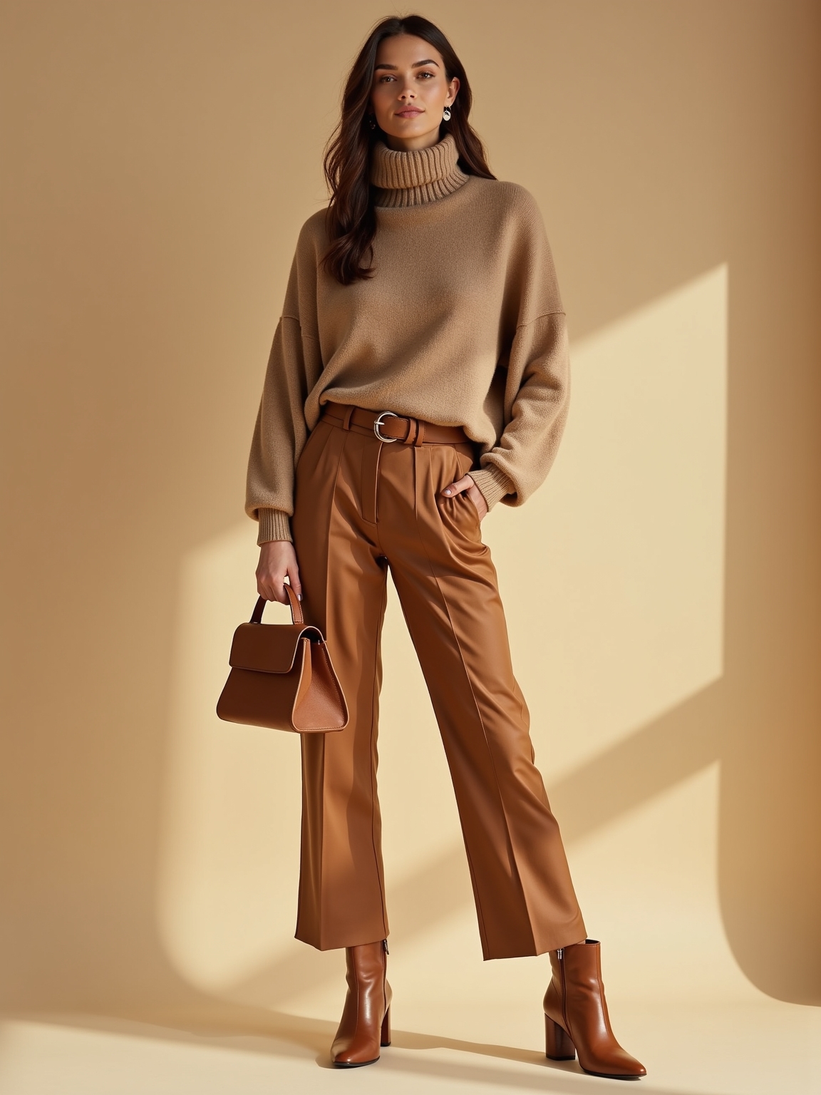 monochrome neutral polished effortless look