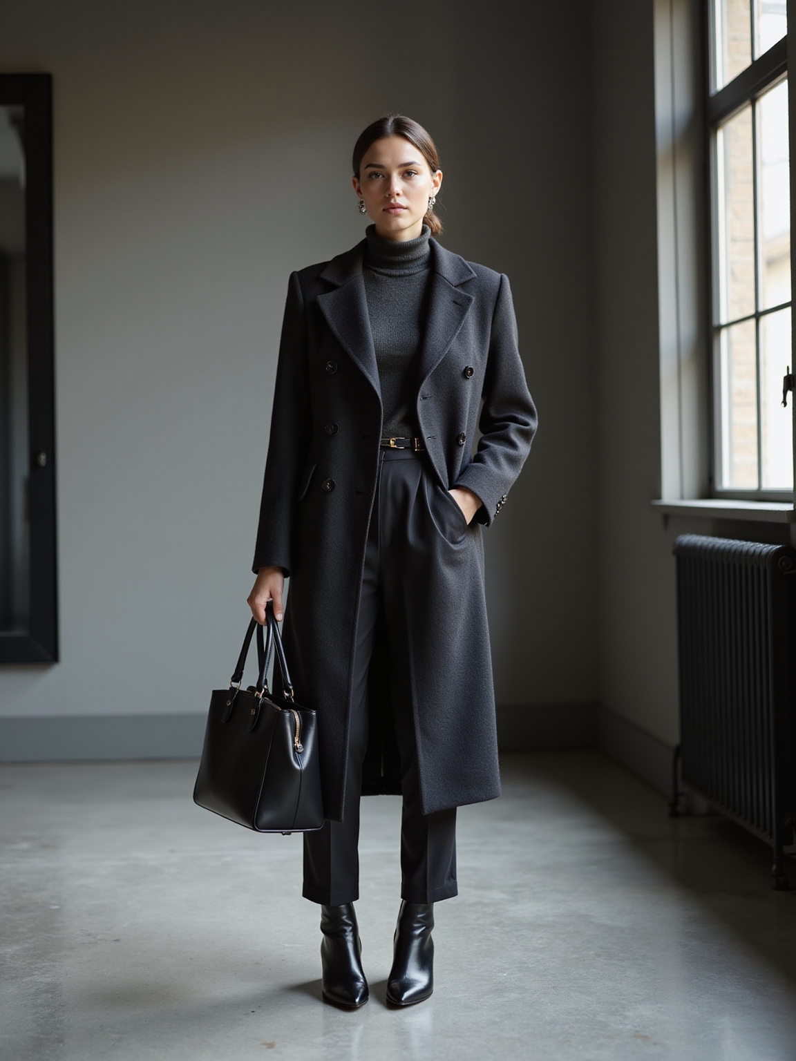 monochrome tailored calm sophistication