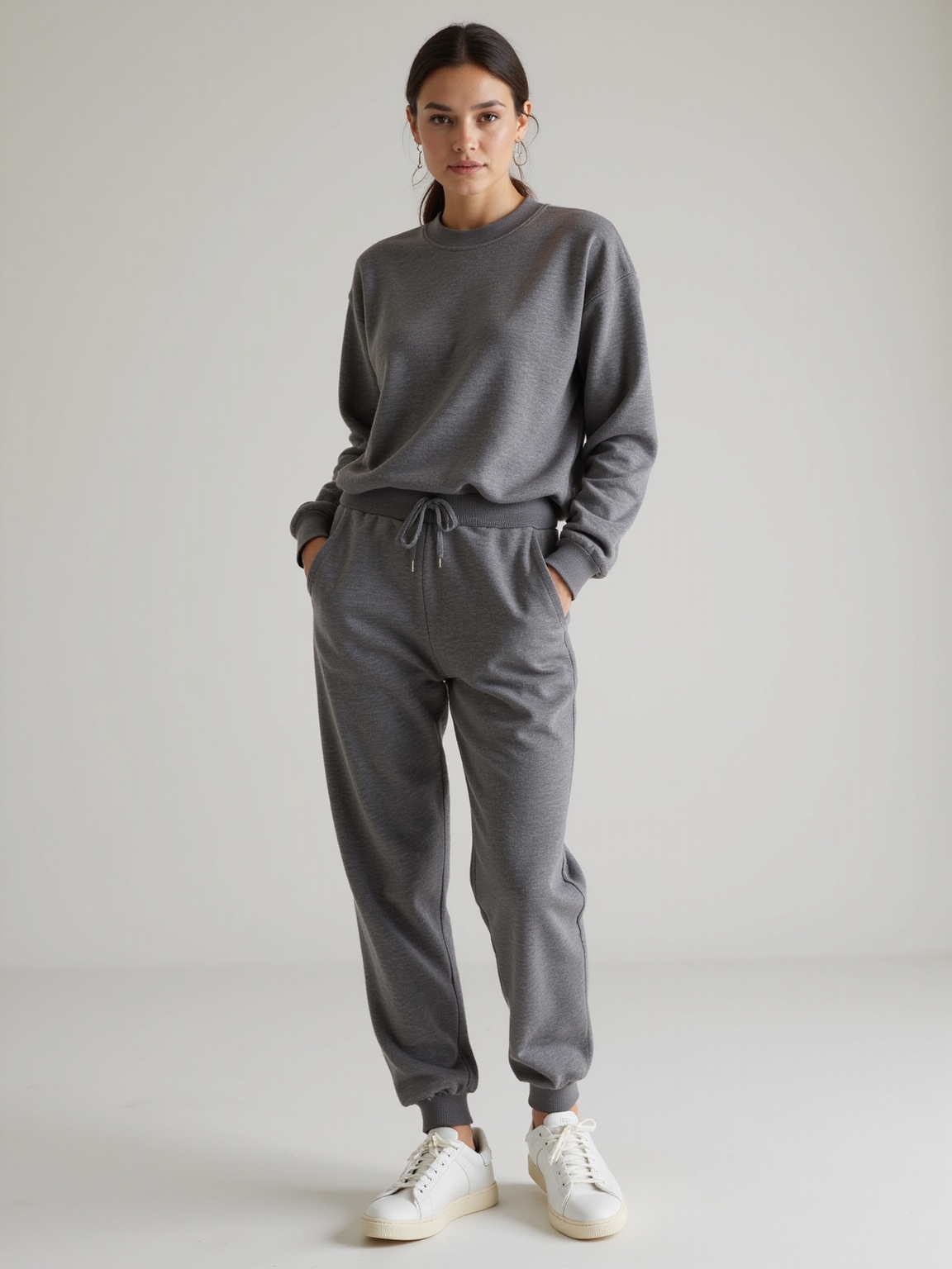 monochrome textured casual uniform