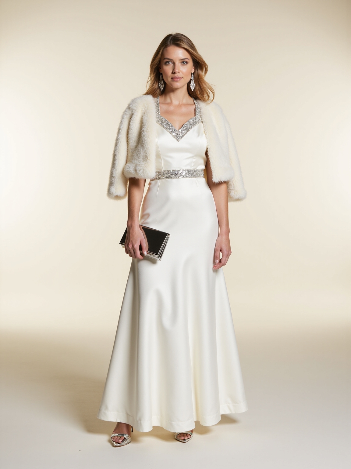moonlit satin with metallics