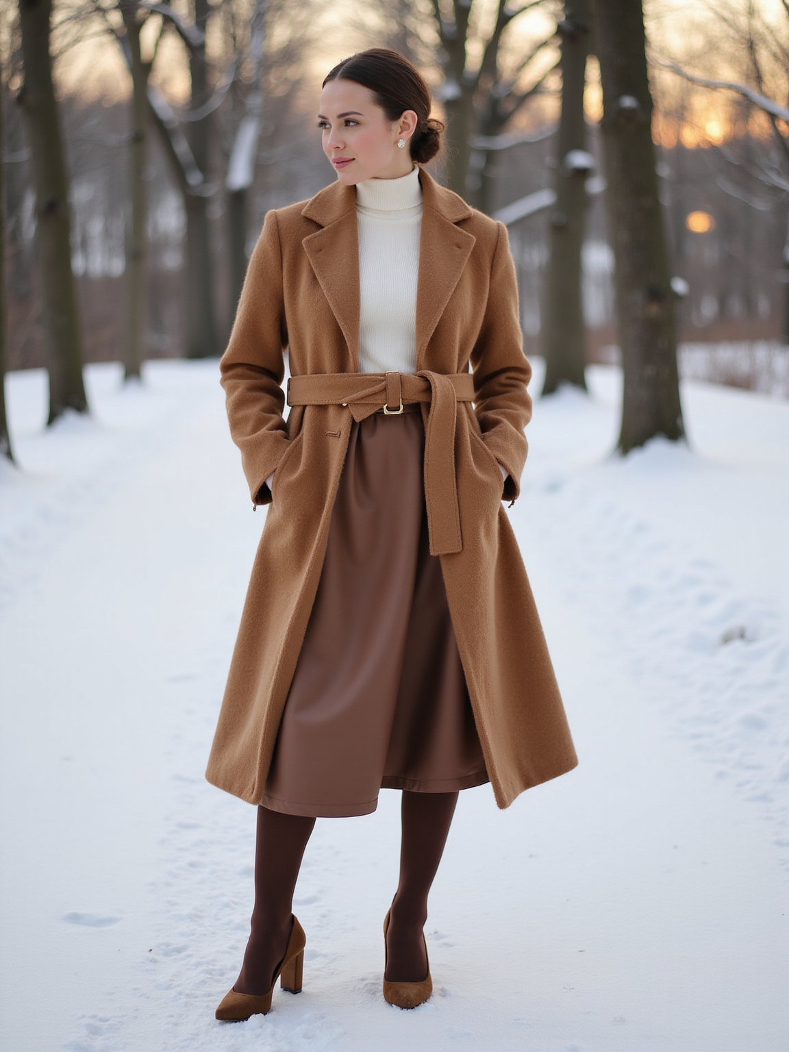 muted layered cashmere elegance