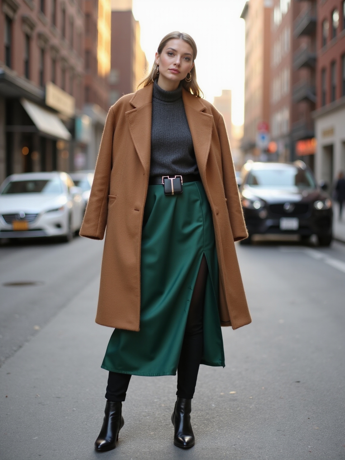 muted midi tall boots