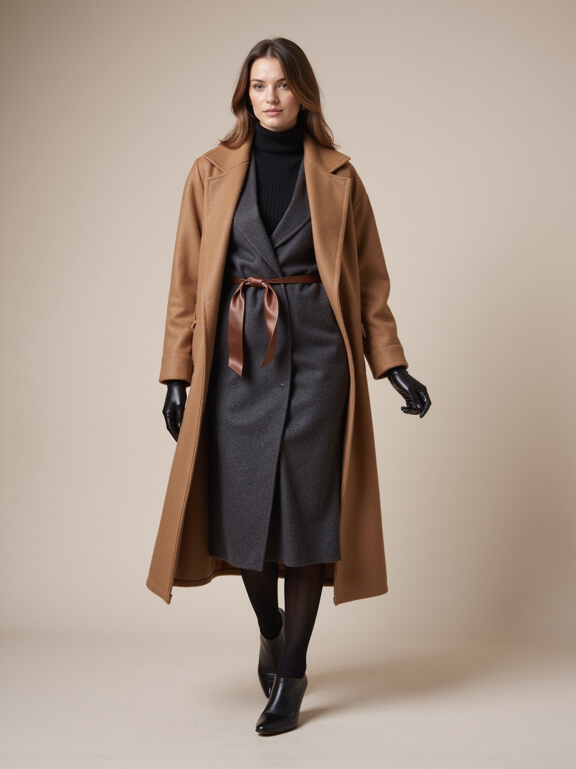 opaque tights silk slip layering