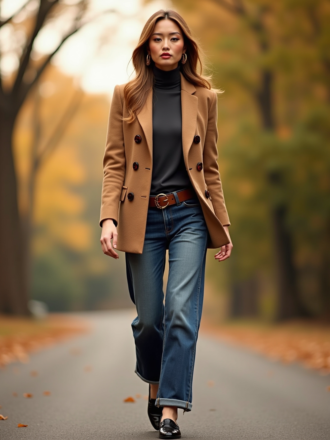 oversized blazer relaxed denim