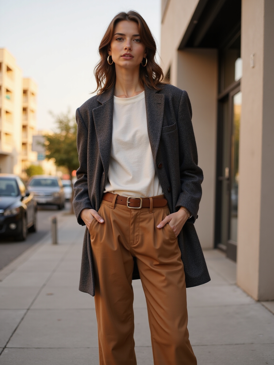 oversized blazer soft tee