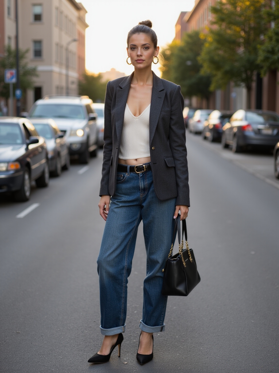 oversized menswear tailoring power