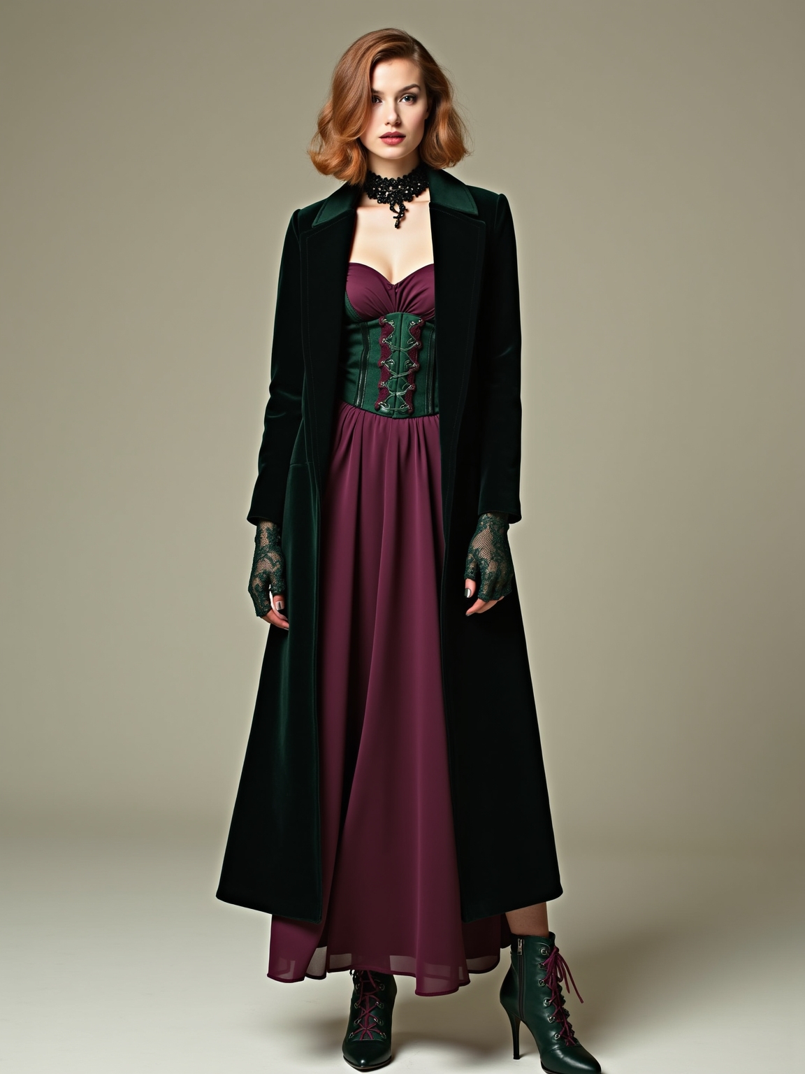plum velvet garnet accents