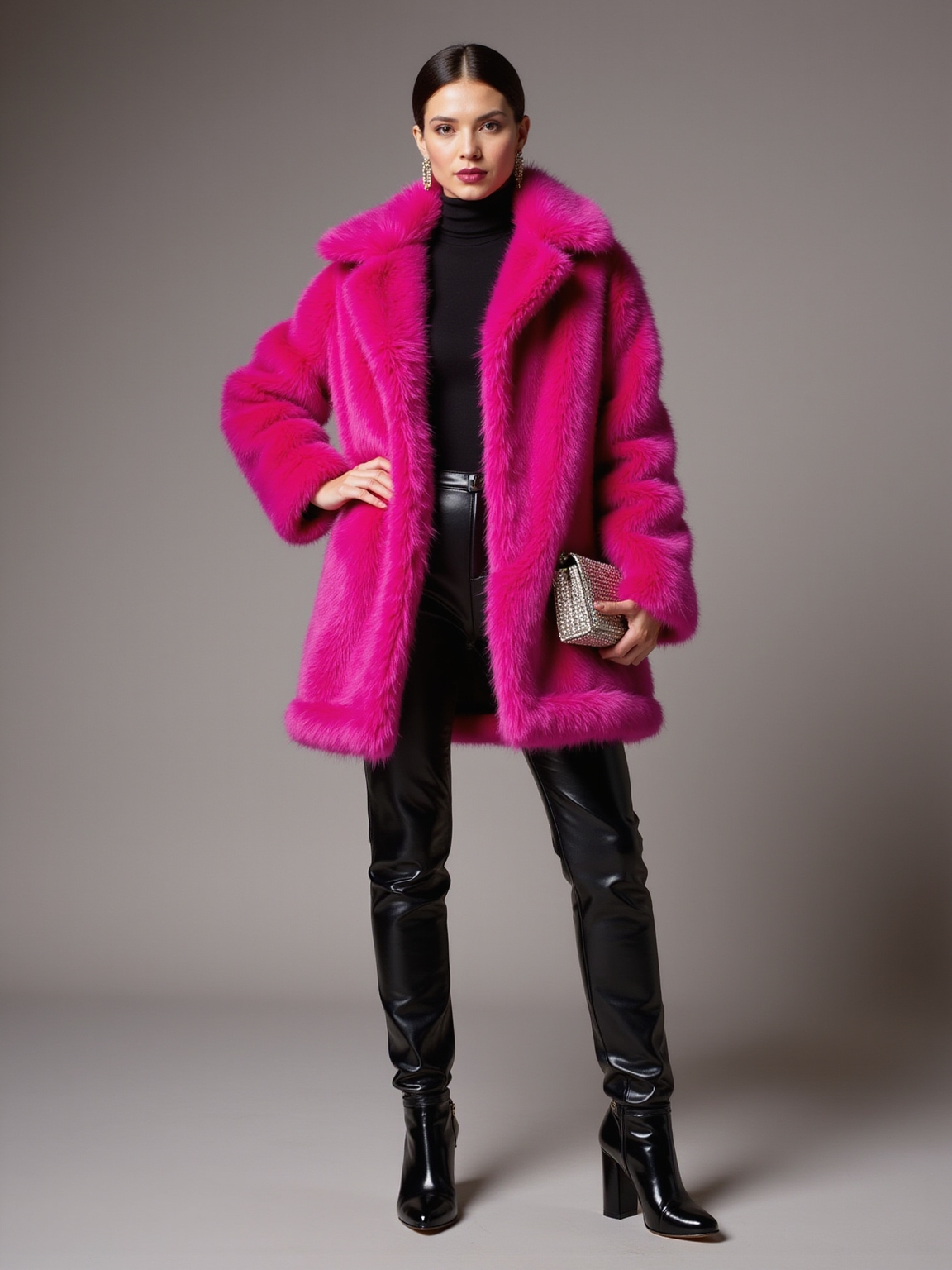 plush faux fur glam