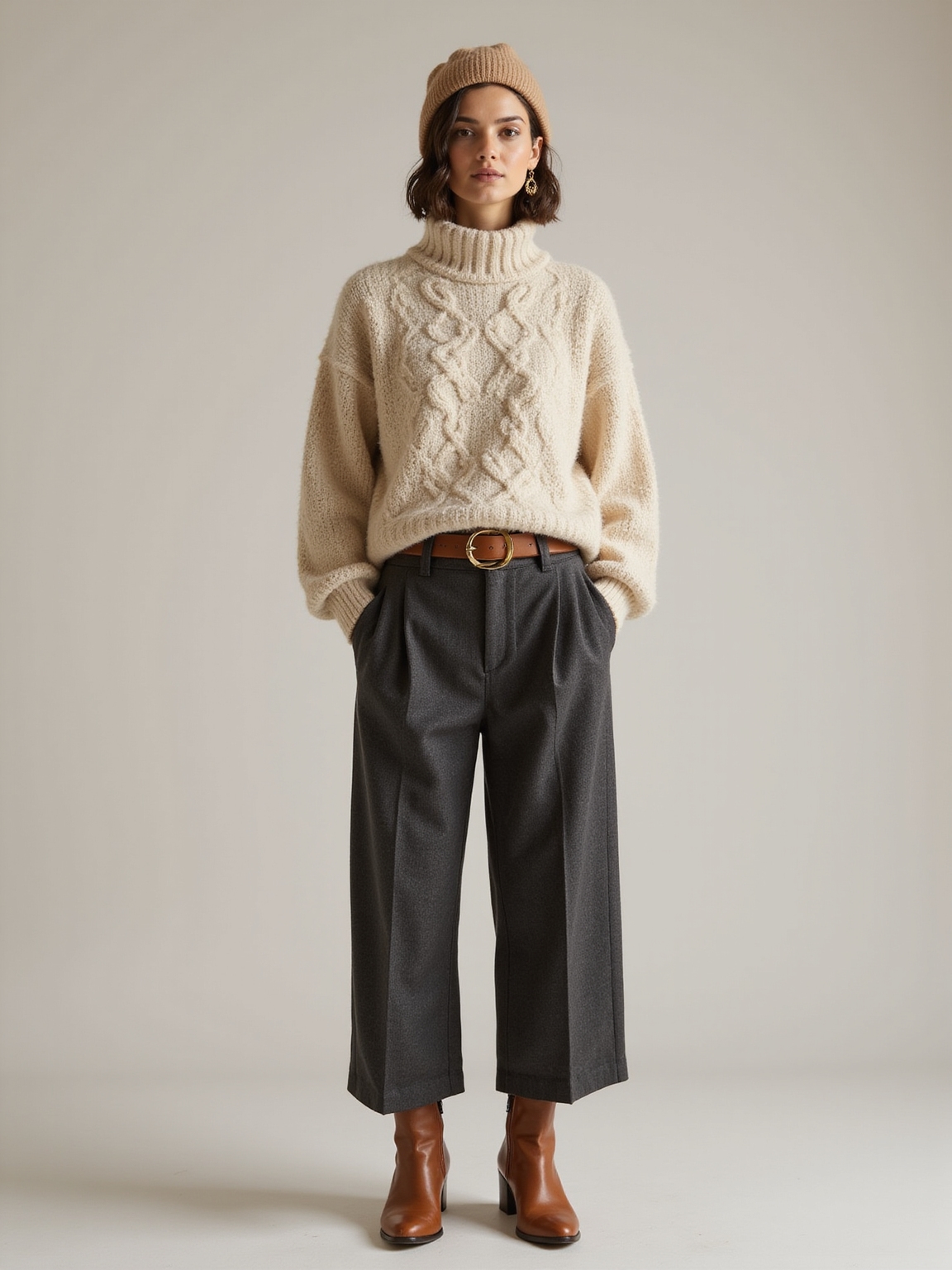plush knits styled elevatedly