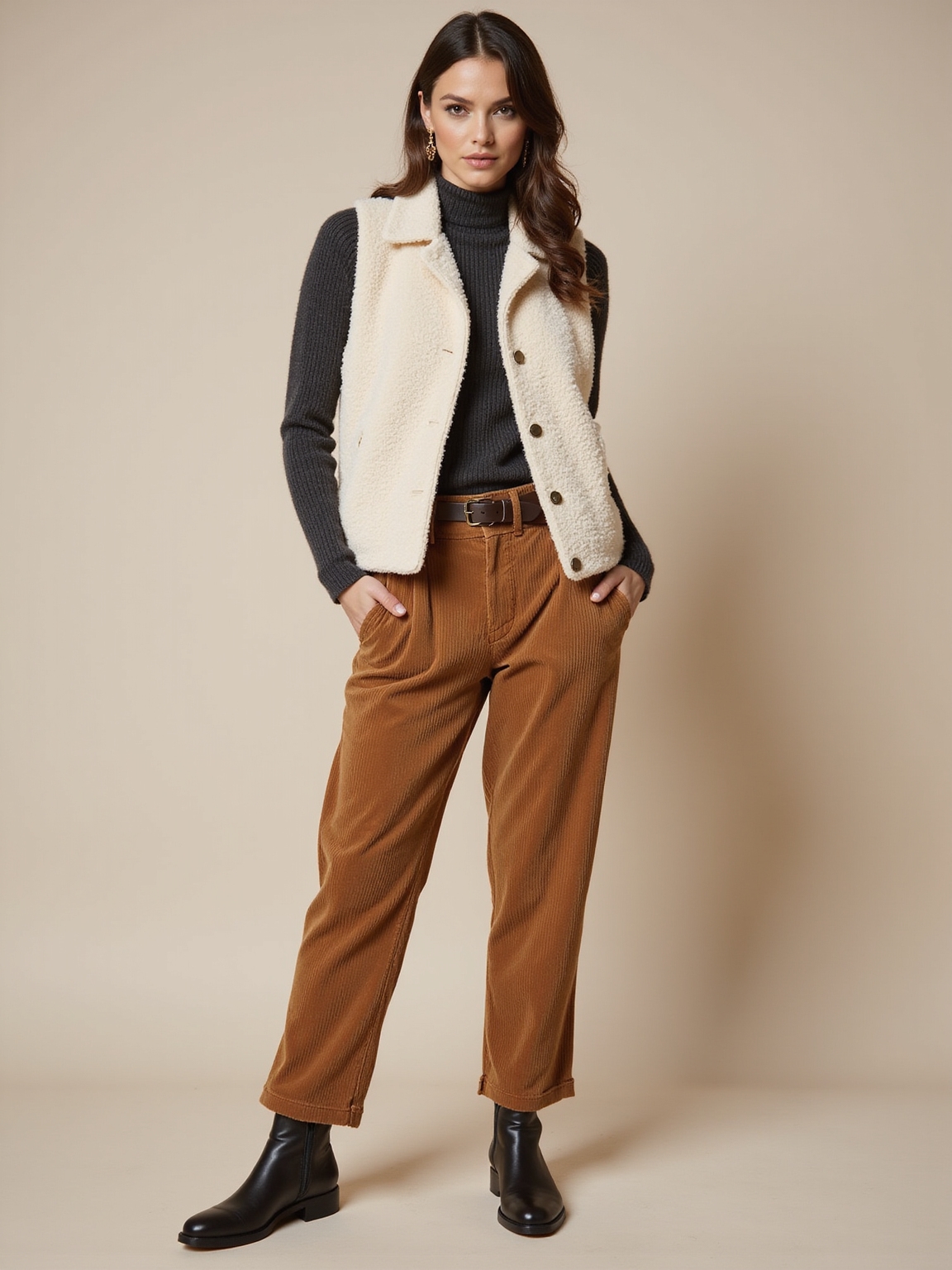 plush sherpa layered autumnal textures