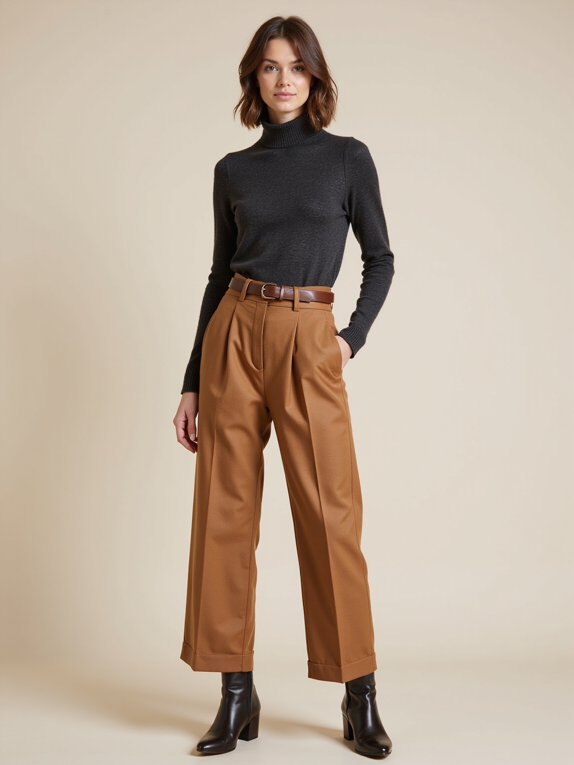 polished cashmere and wool