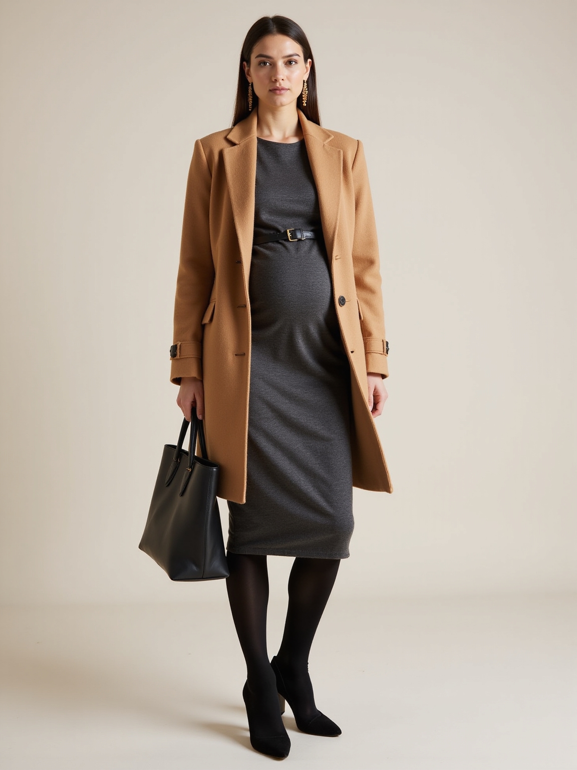polished cozy winter workwear