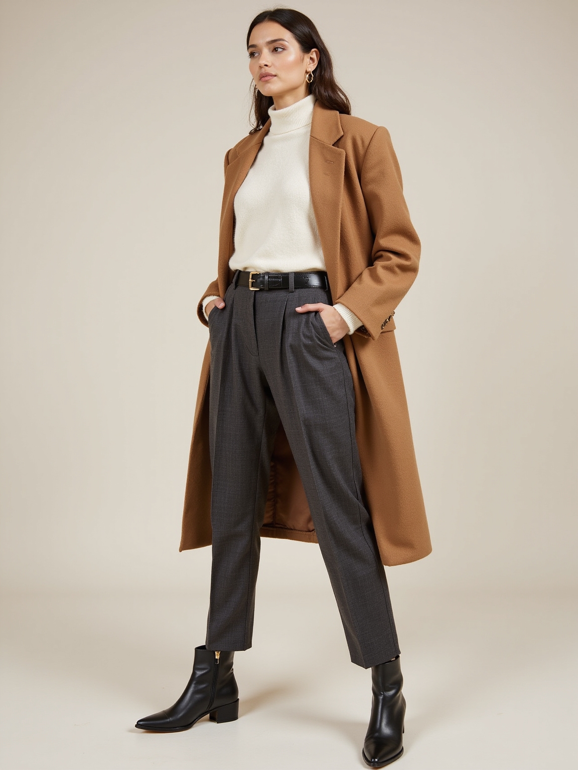quiet luxury cashmere silhouette