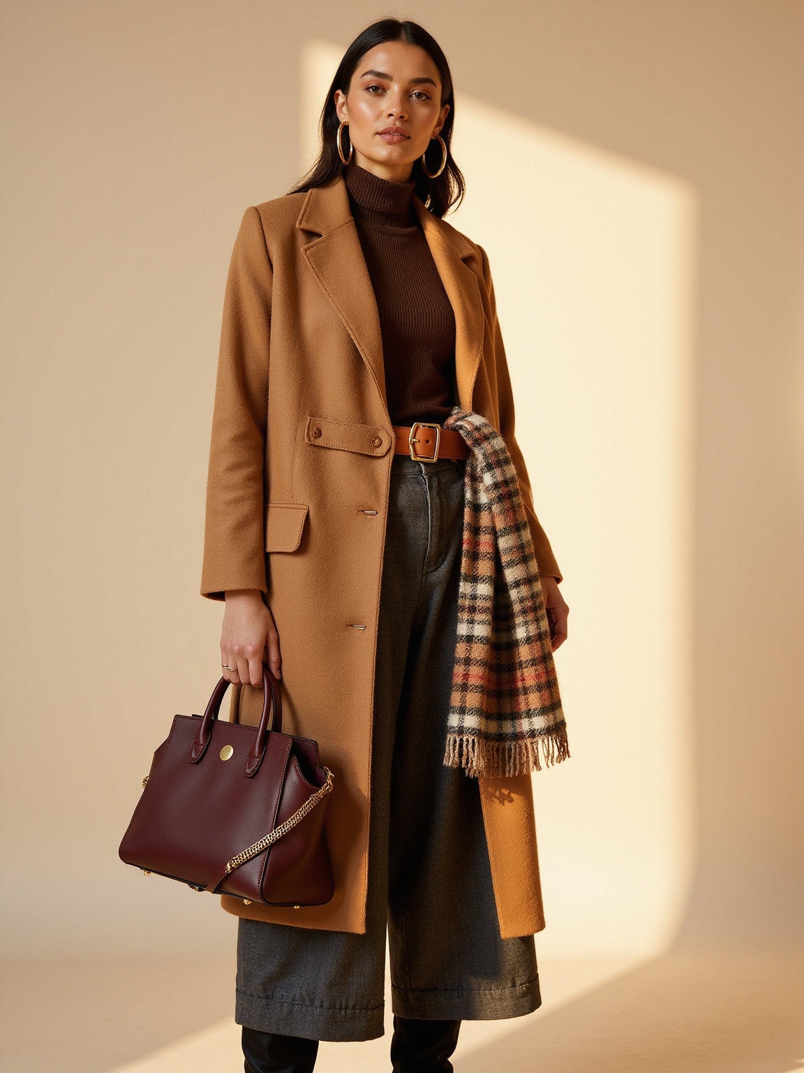 quiet polished leather accents