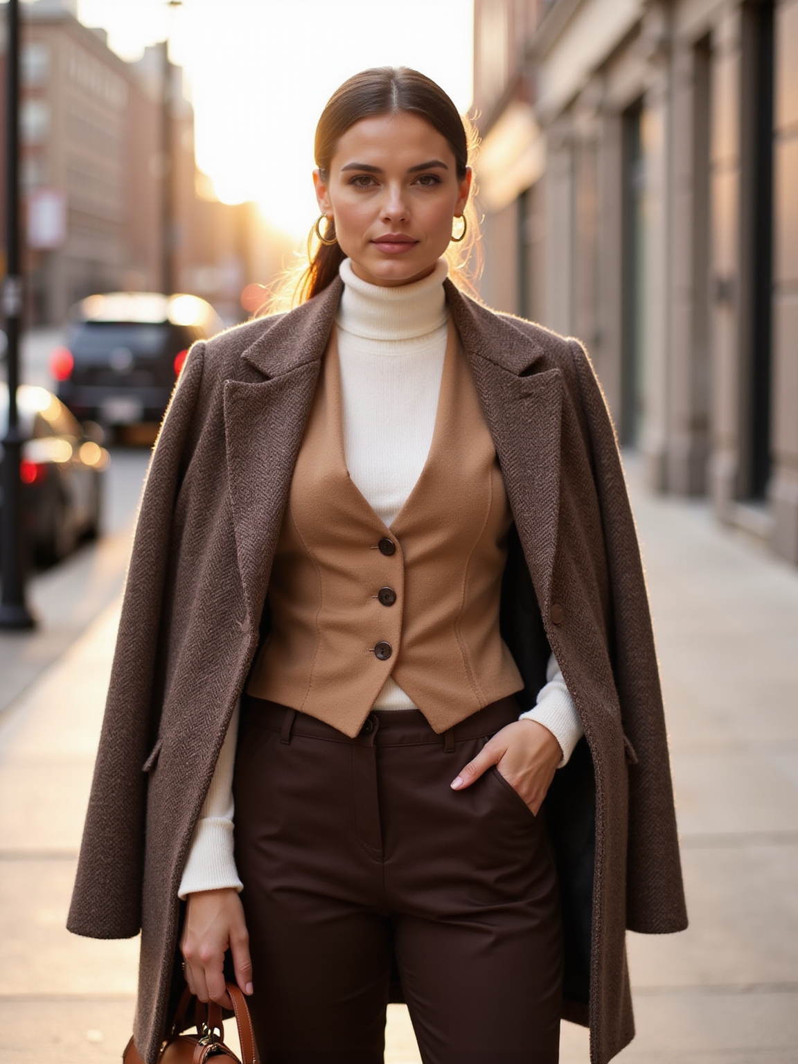 quilted vest wool blazer layering