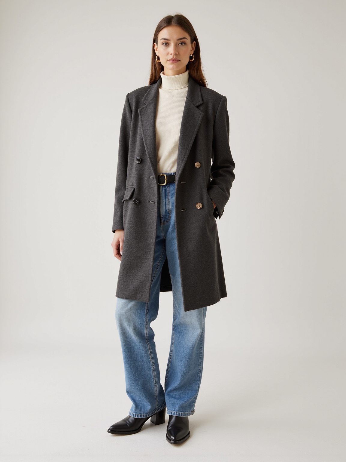 relaxed jeans oversized blazer