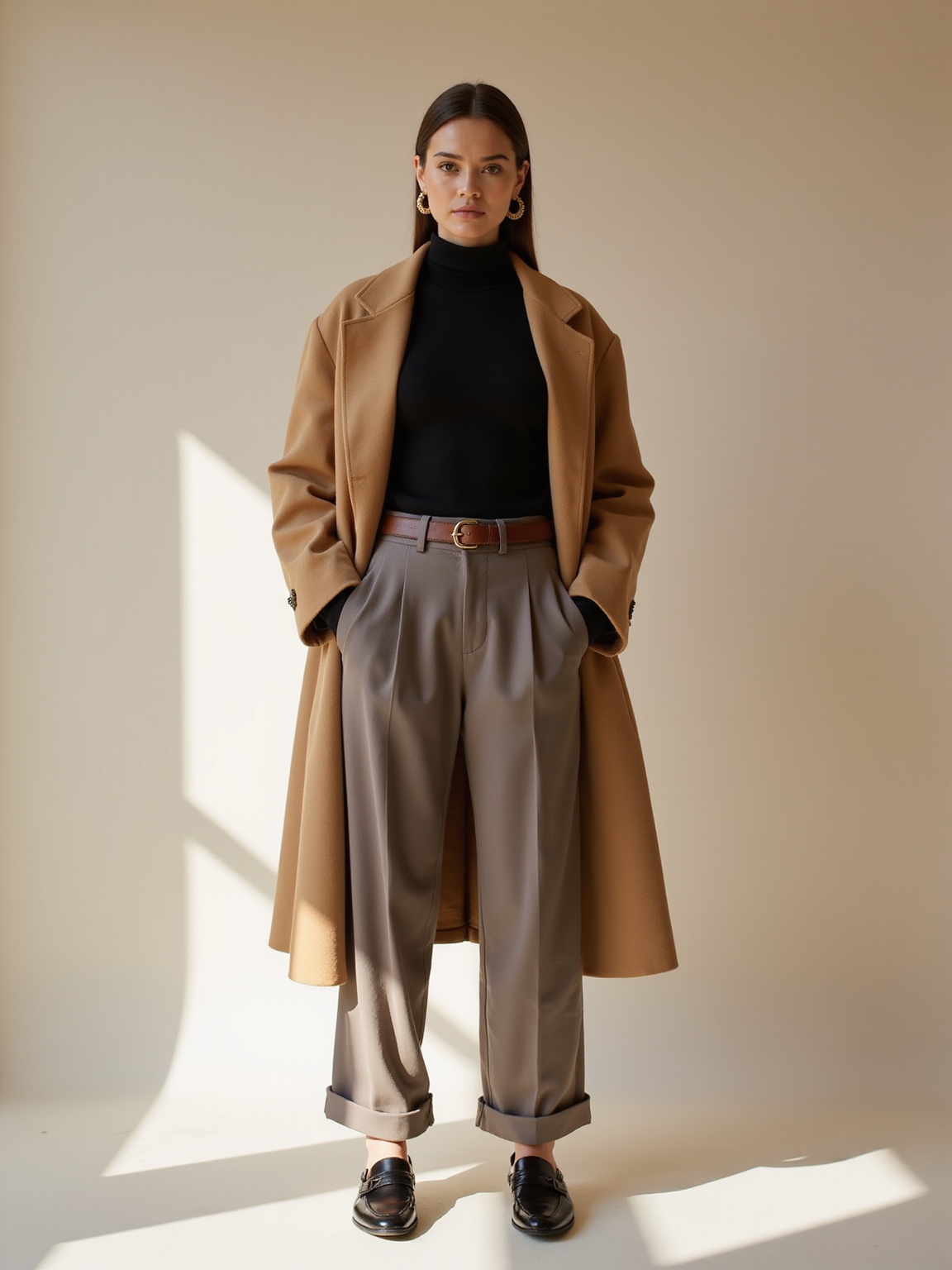 relaxed tailored trousers poised