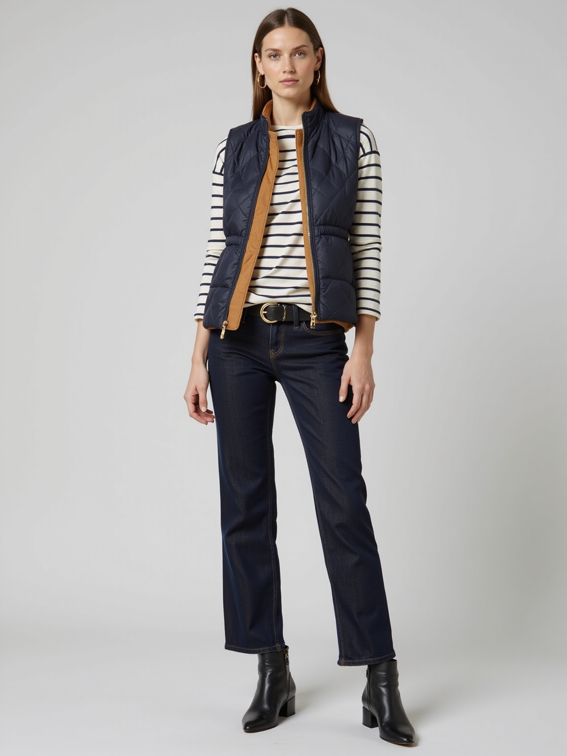 reversible vest breton tee