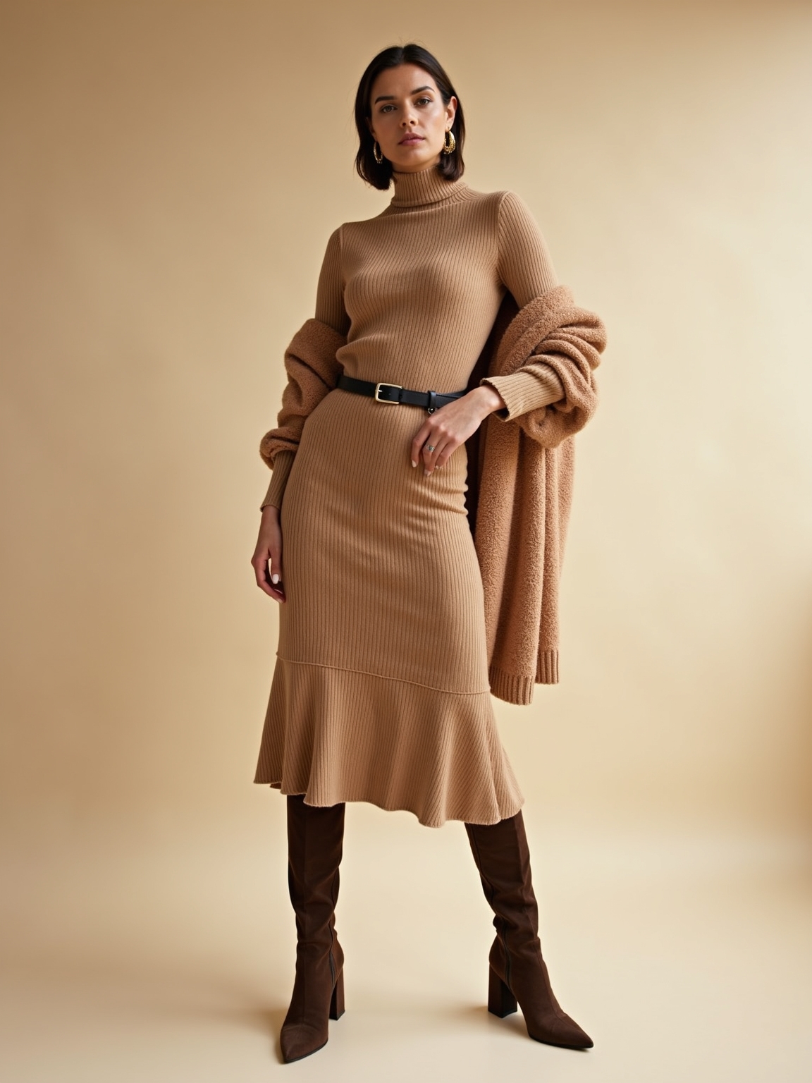 ribbed knit matching set