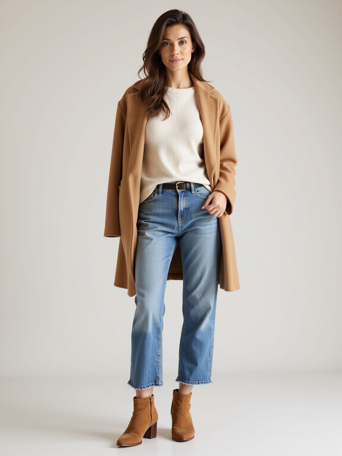 ribbed thermal with denim