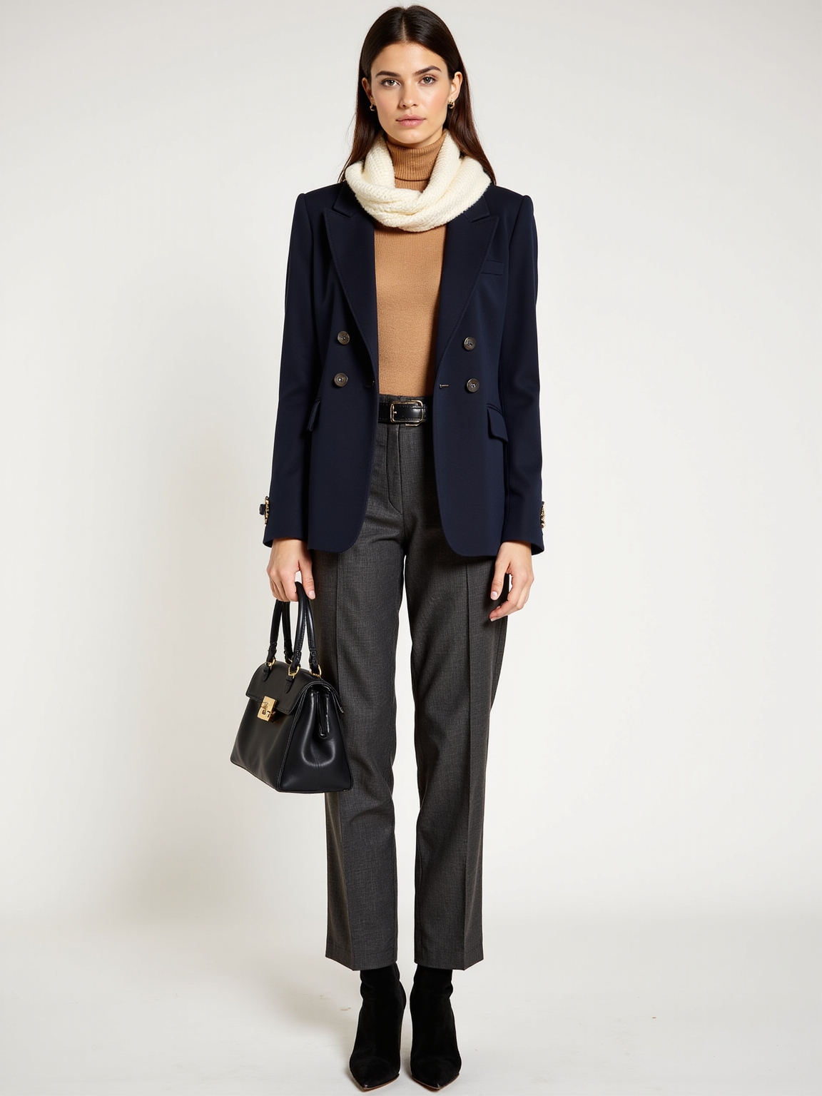 ribbed wool meets tailoring