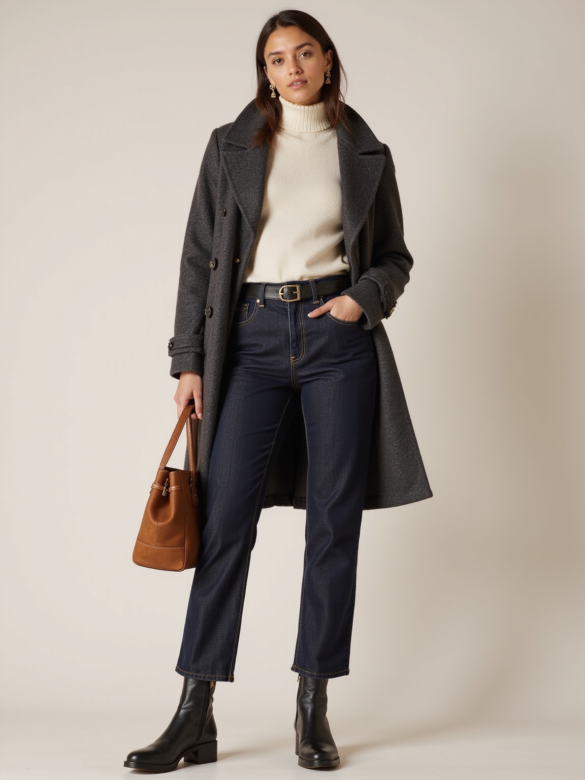 rigid dark indigo layered denim