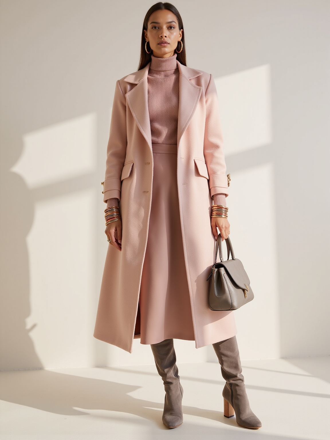 rose gold minimalist warm accents