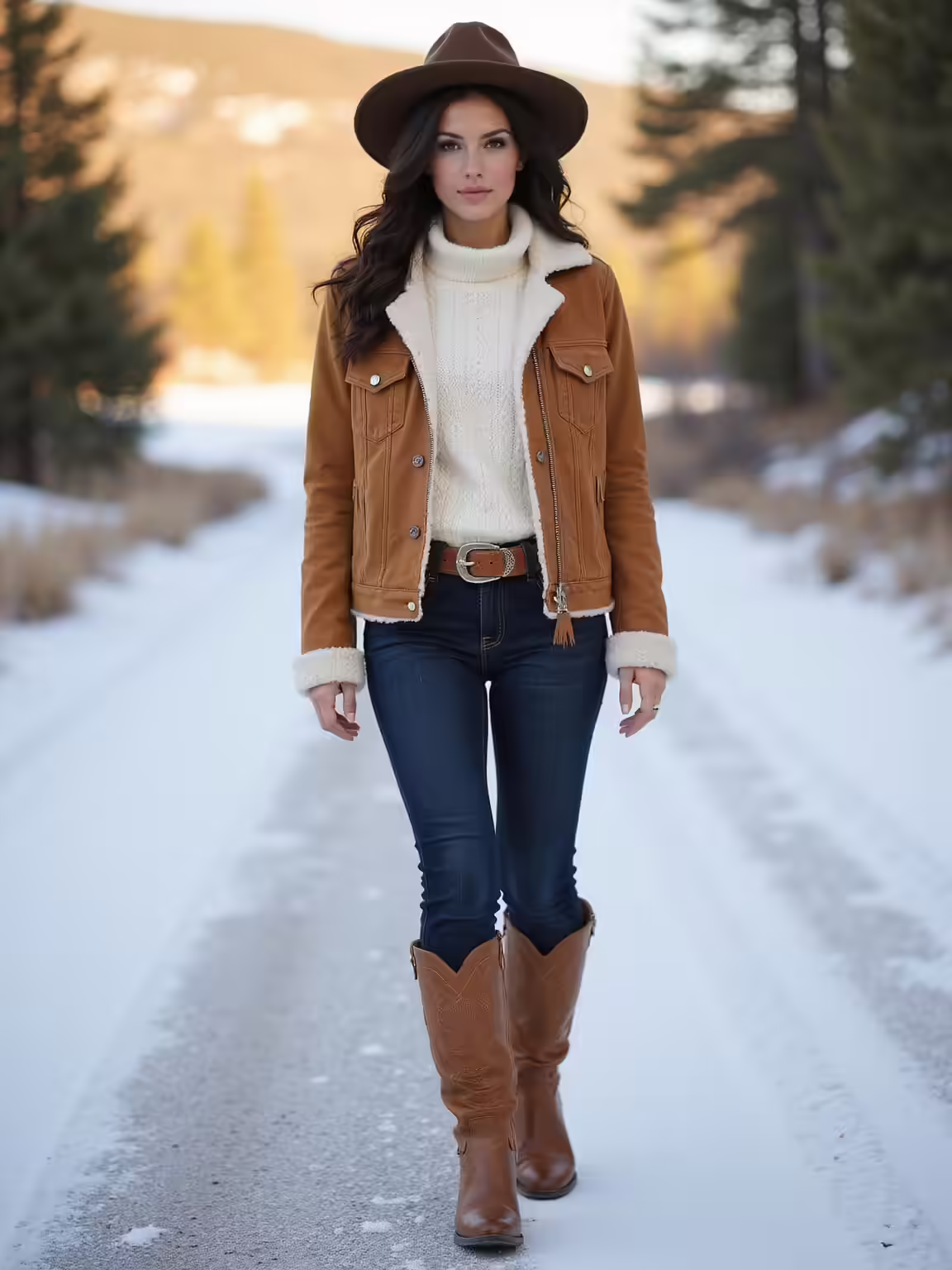 rustic winter western style