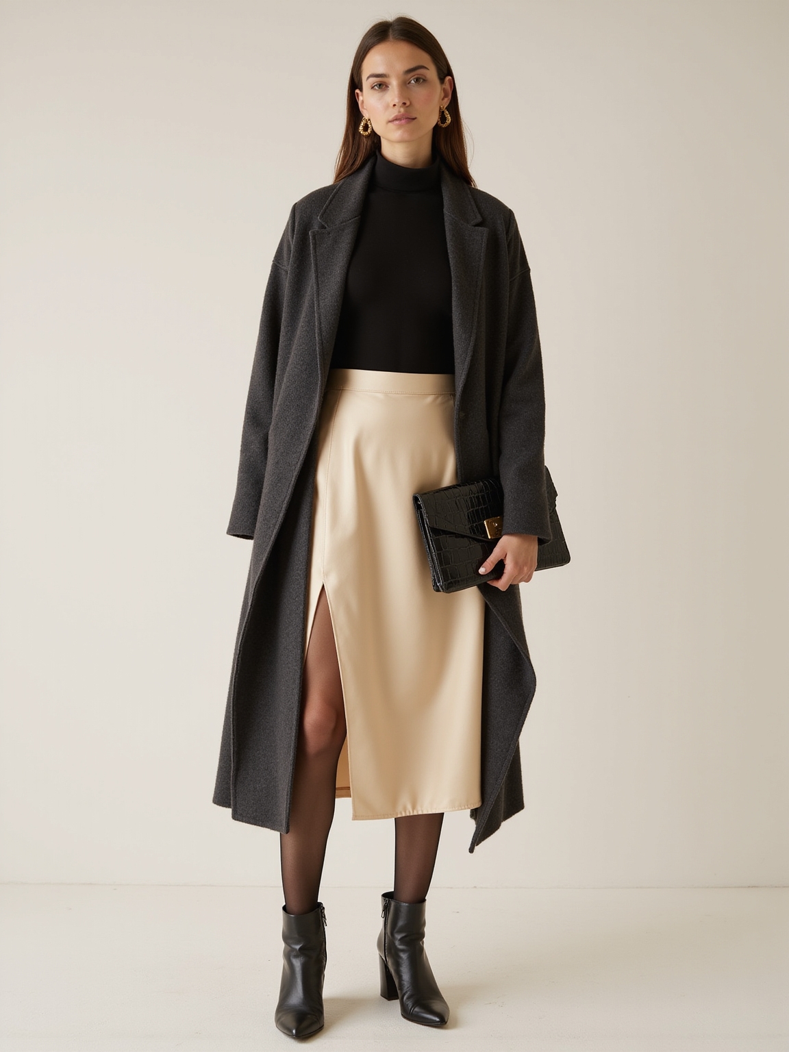 satin slip undercoat contrast