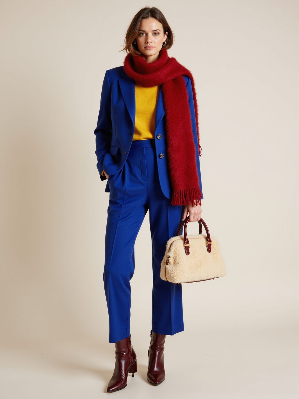 saturated textured elegant winter suiting