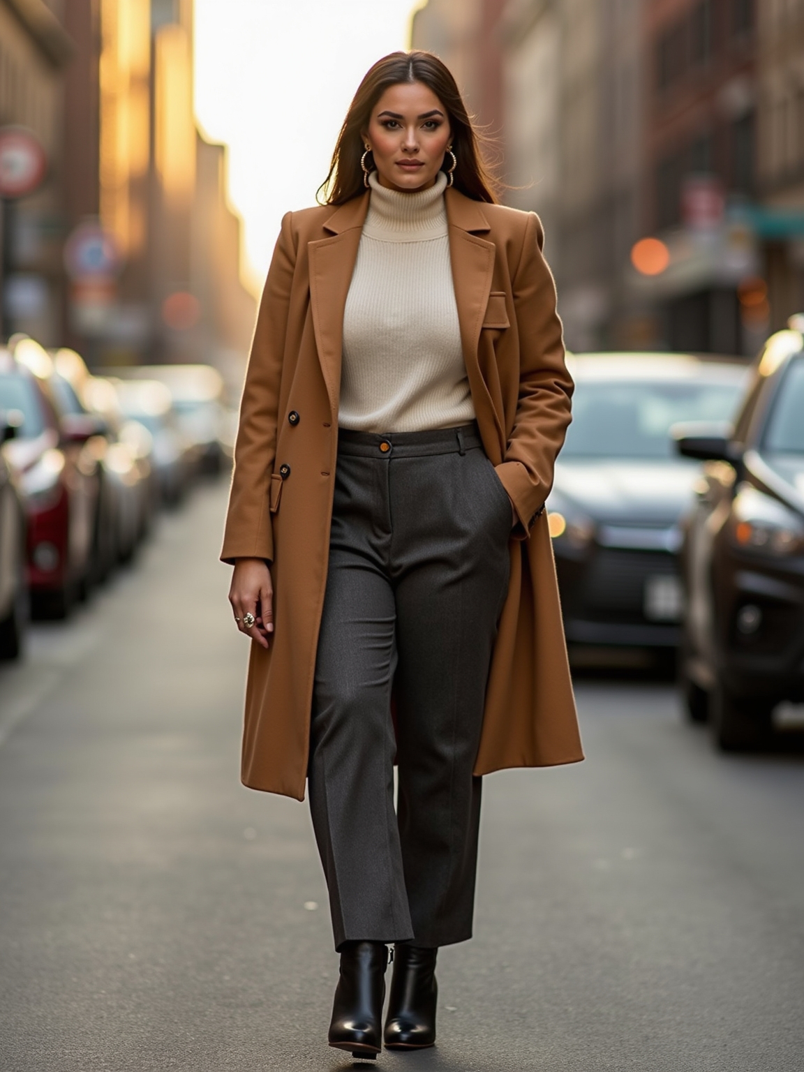 sculpted coat structured refined silhouette