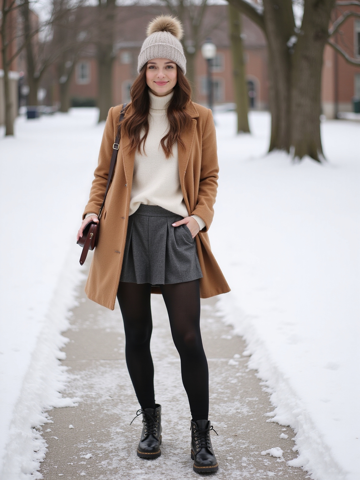 seam sealed leather lugboots