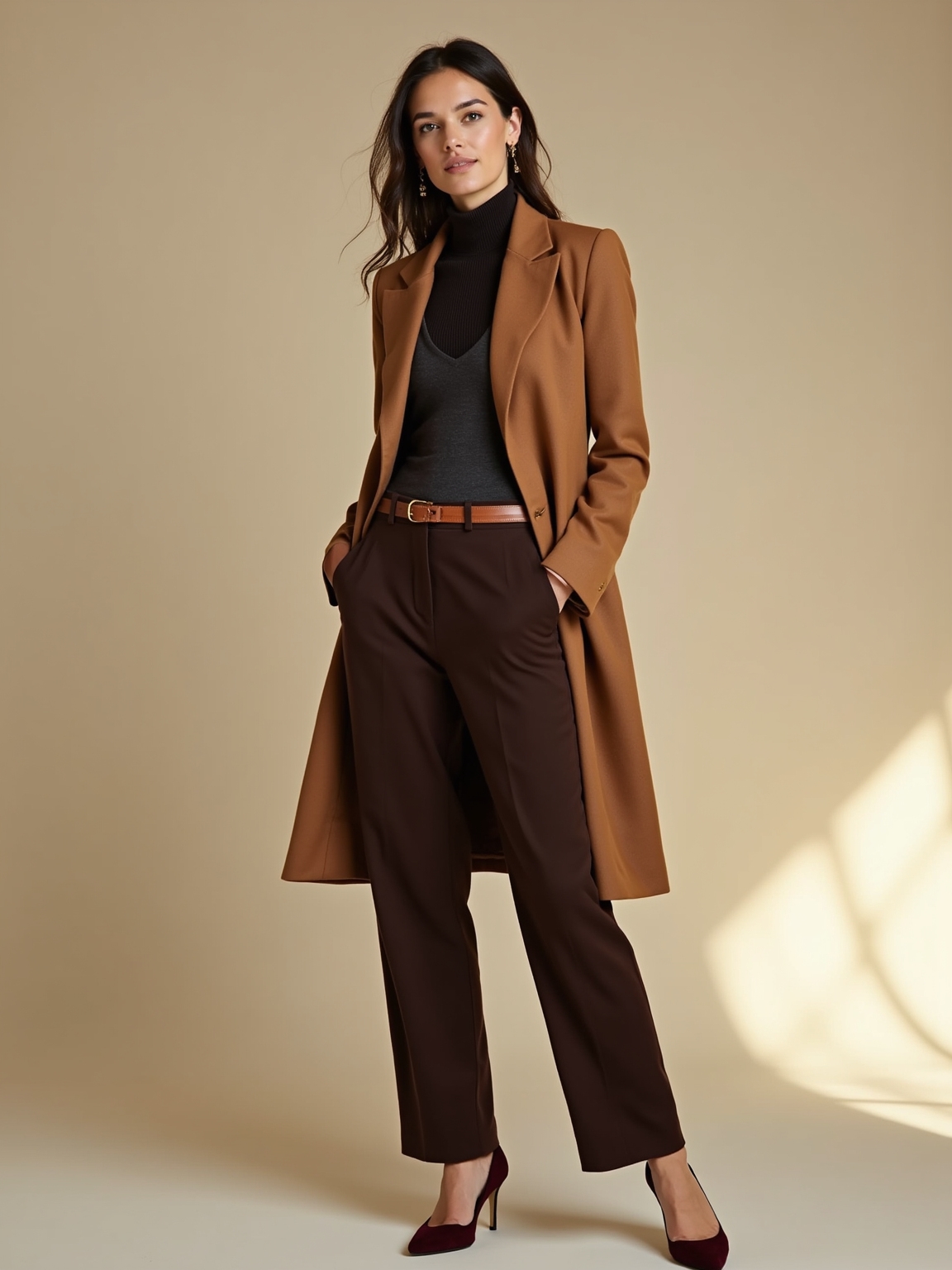 silk blazer heels transition
