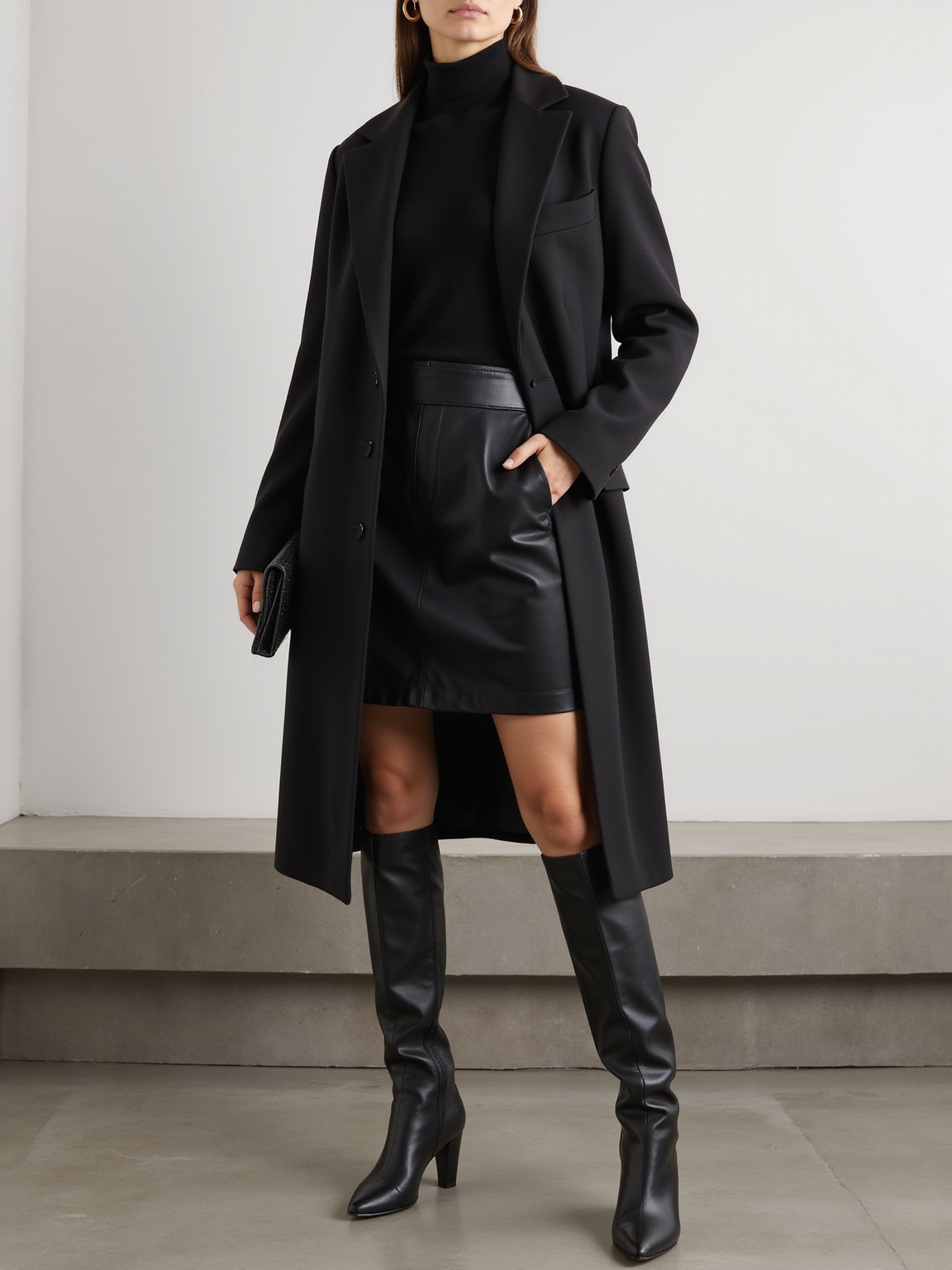 sleek knee high boots silhouette
