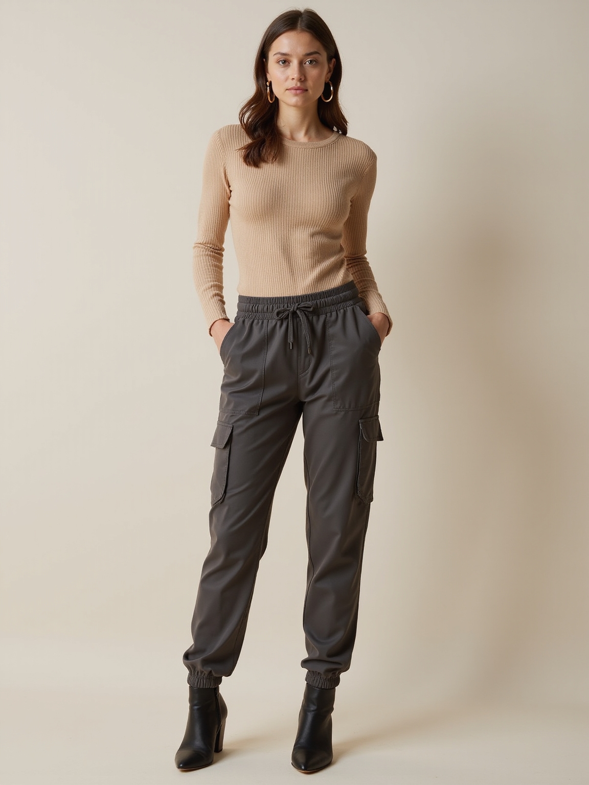 sleek layered winter streetwear ensemble