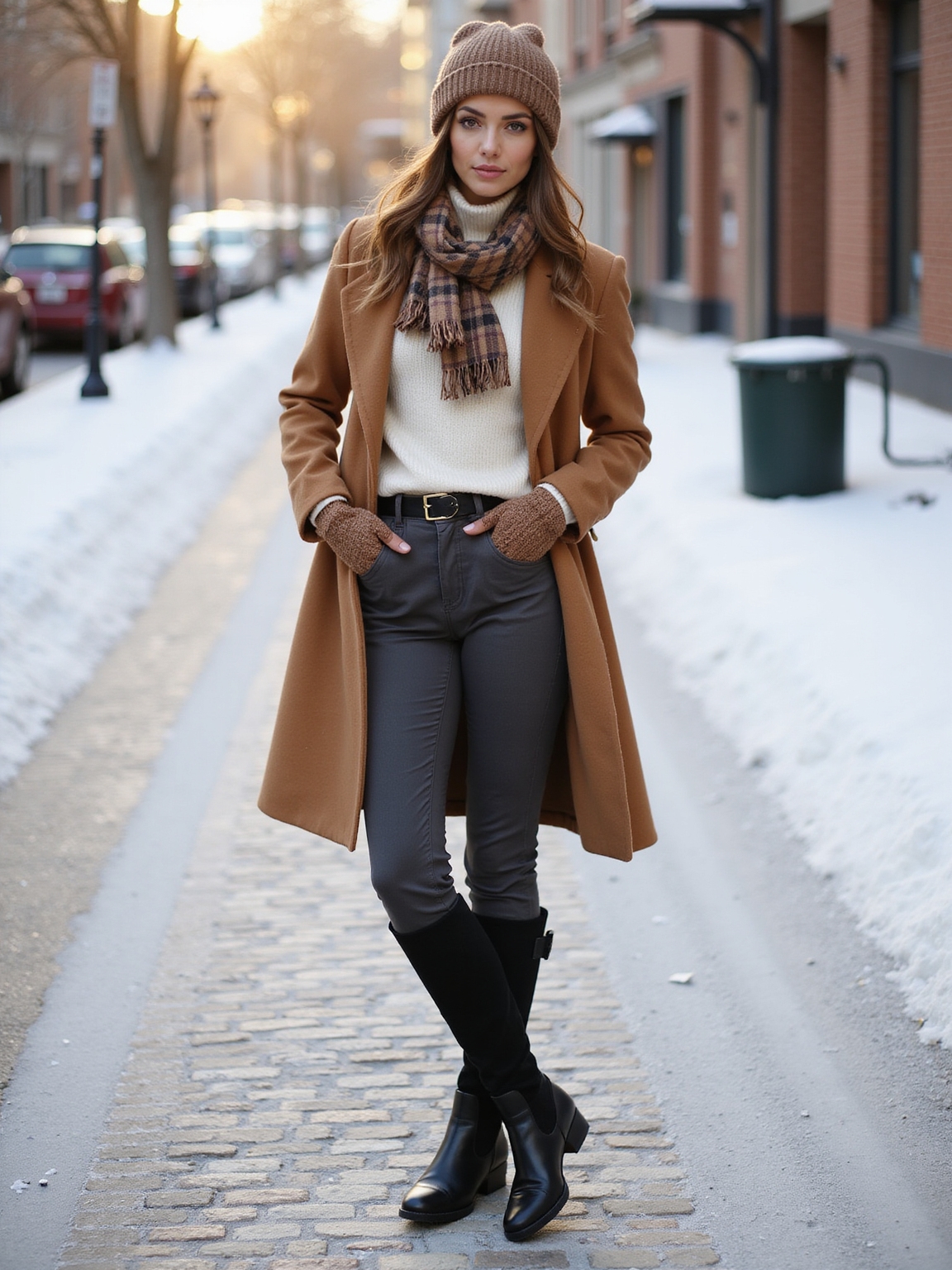 sleek waterproof winter boots