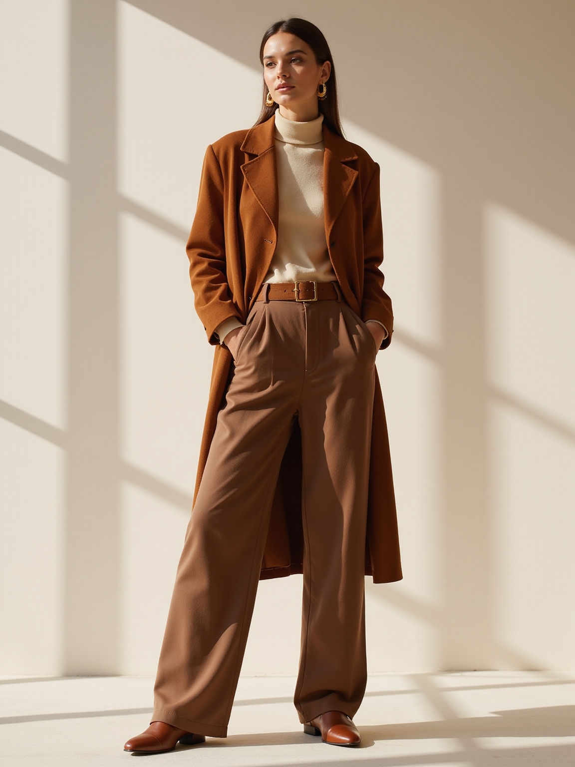 smoke soft suede trench ensemble
