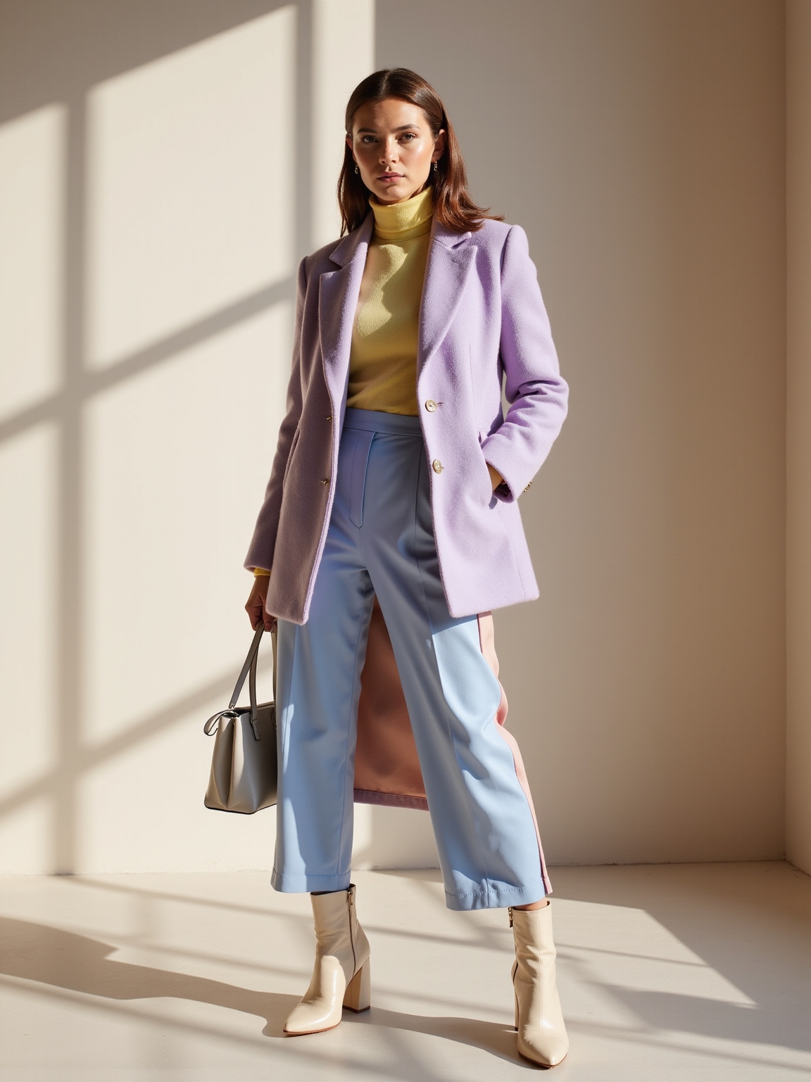 soft pastel winter layers