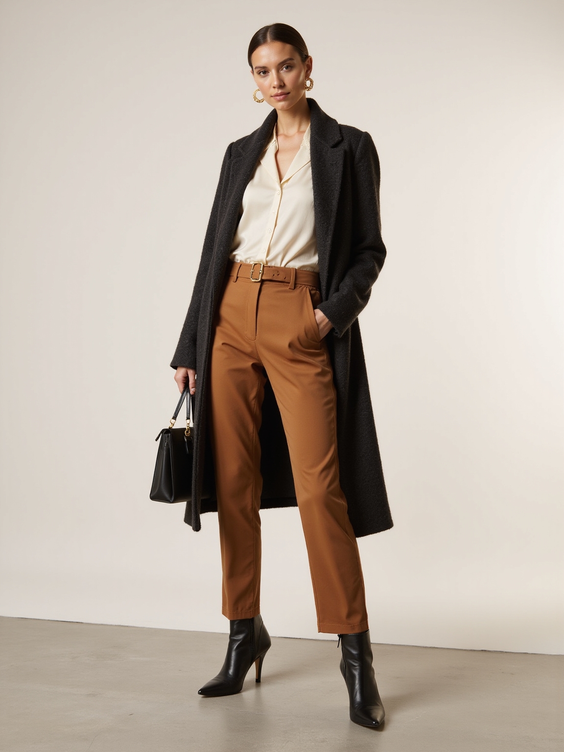 soft structured wool coatigan