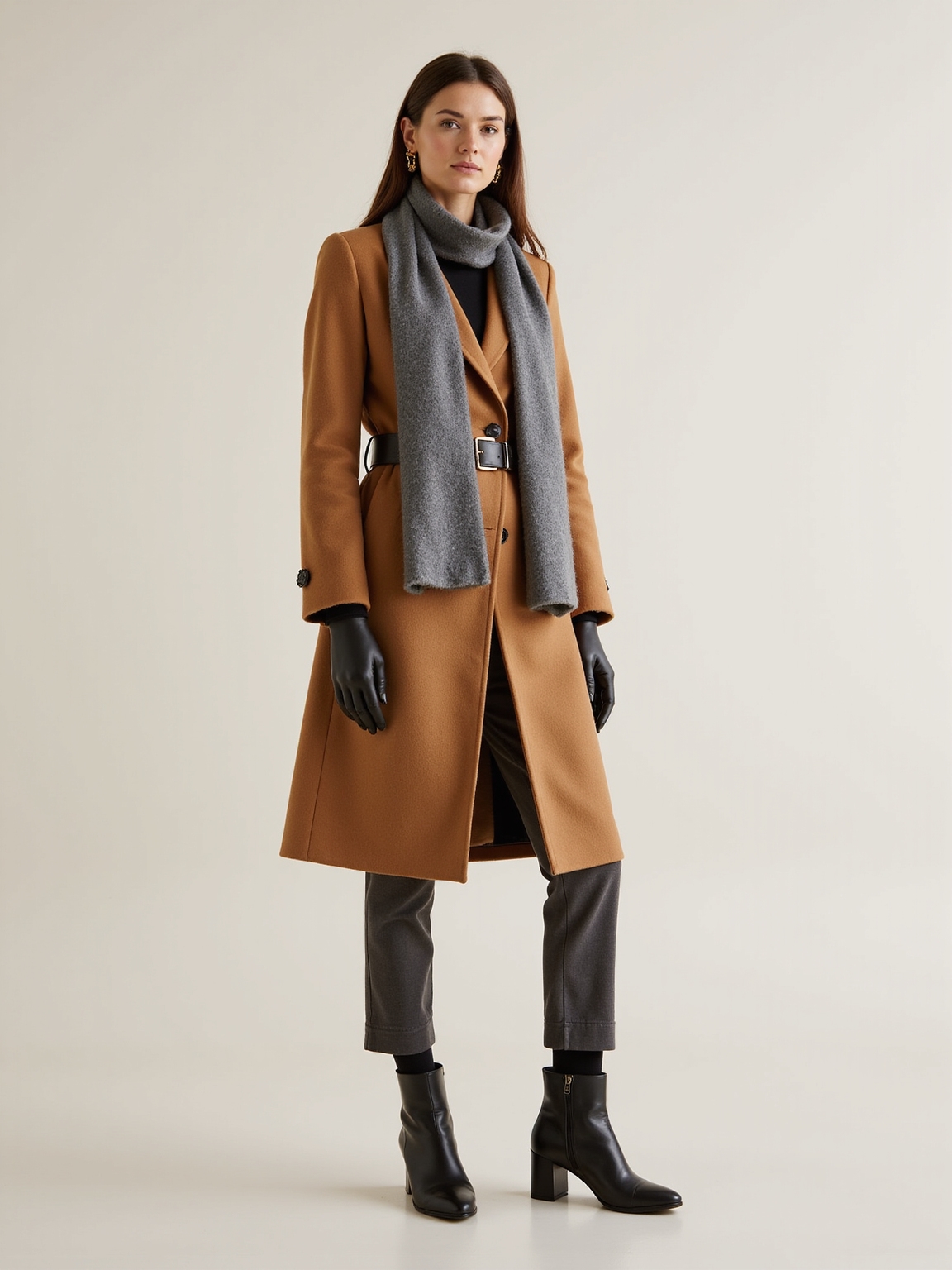 soft tailored belted winter polish