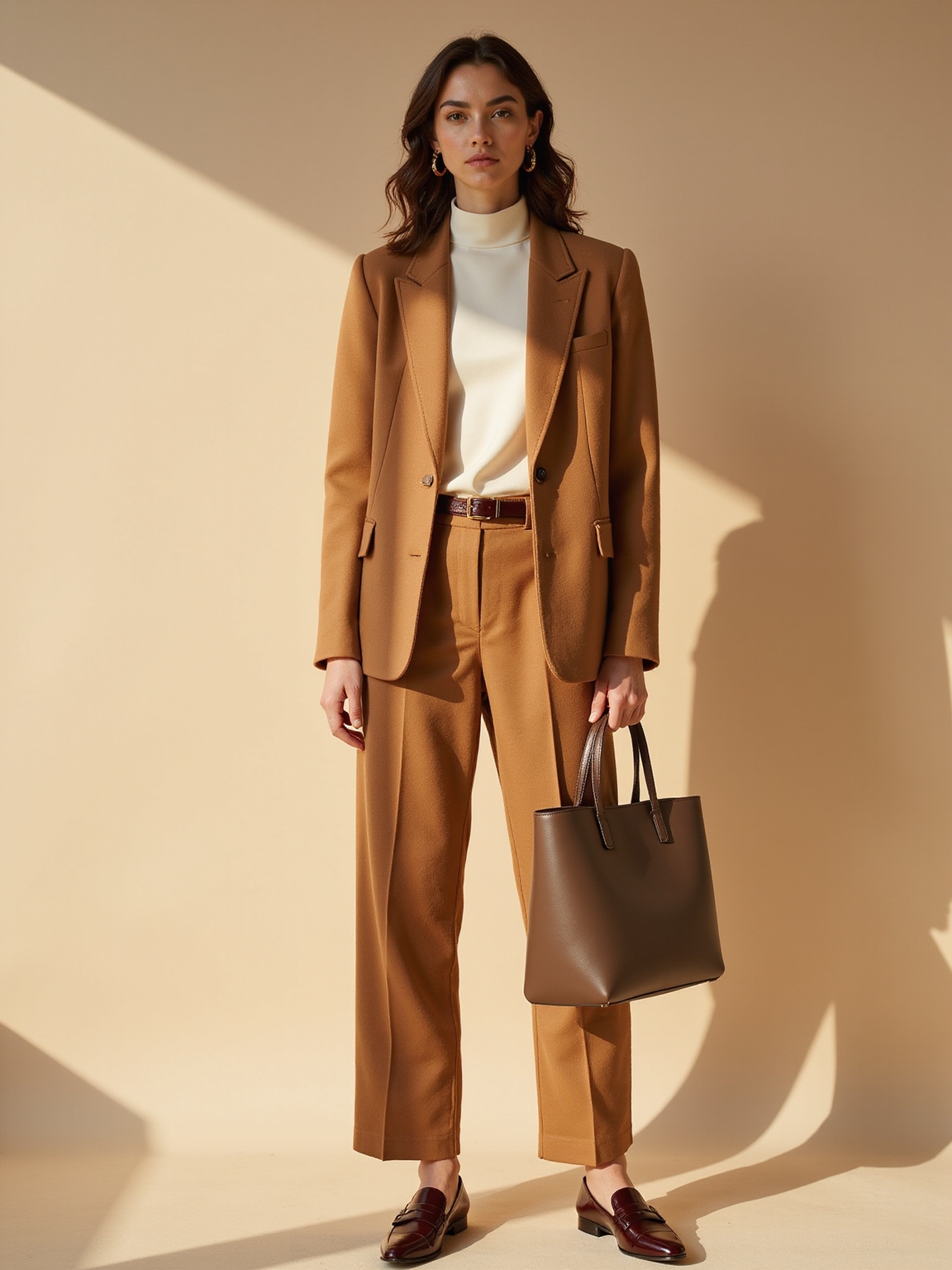 soft tailored suiting with shine