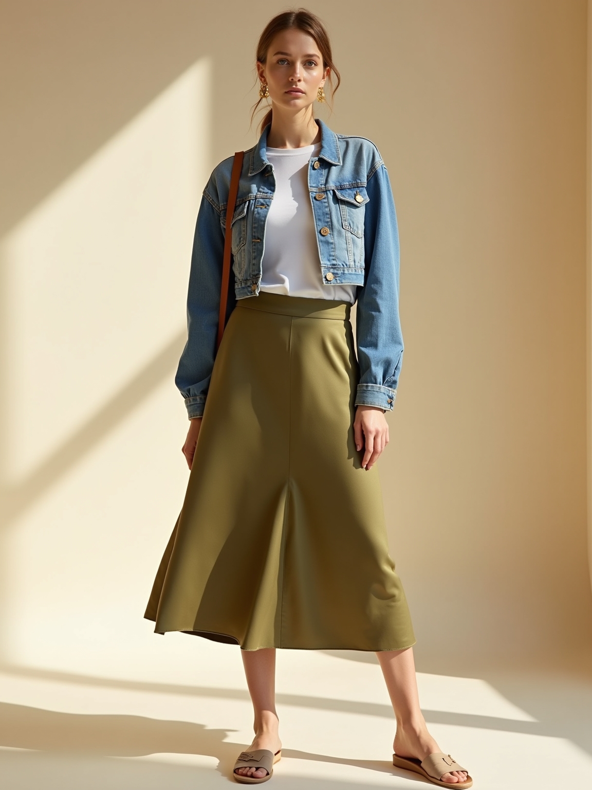 soft tee midi swish cropped