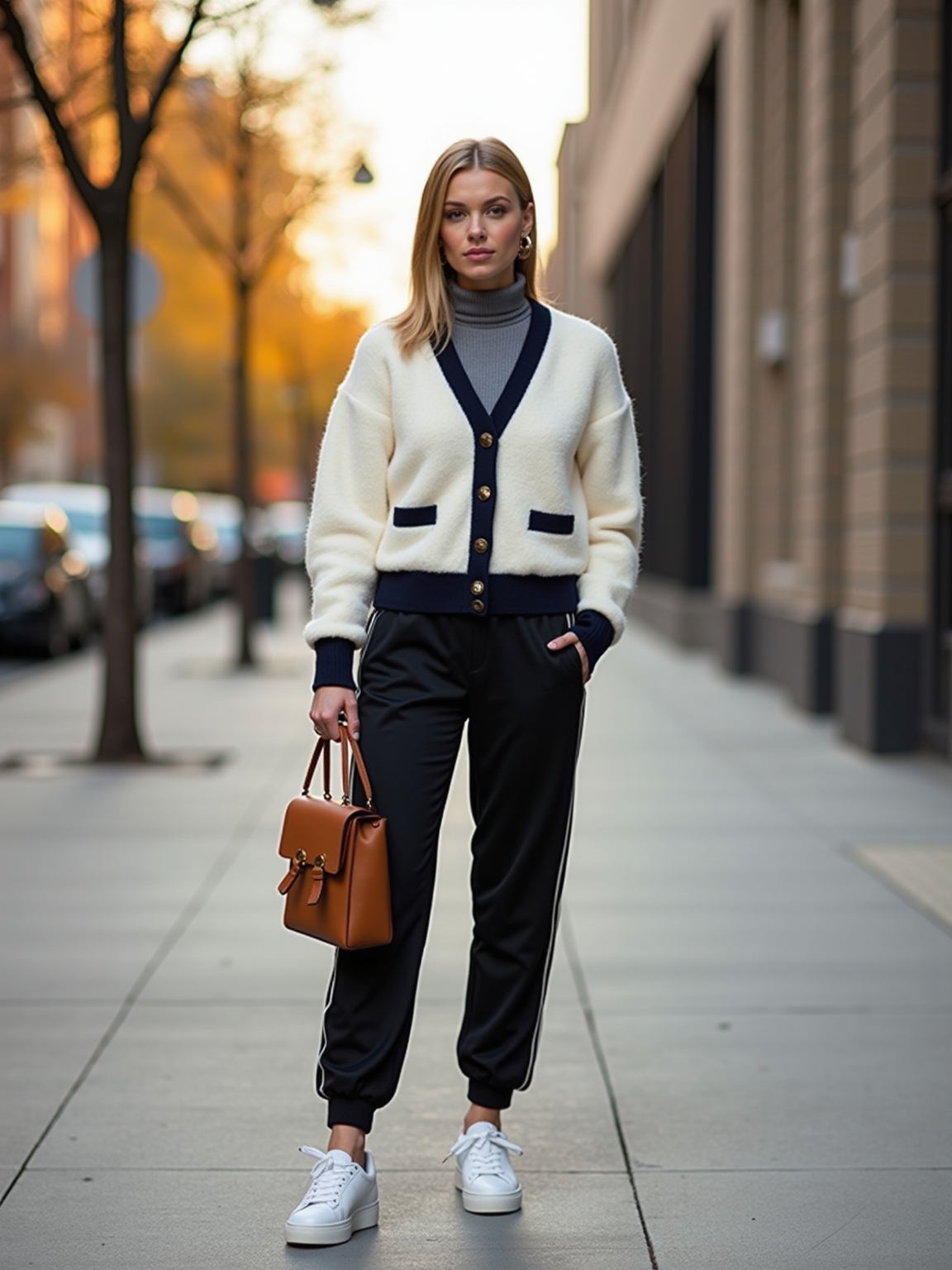 sporty tailoring with polished edges
