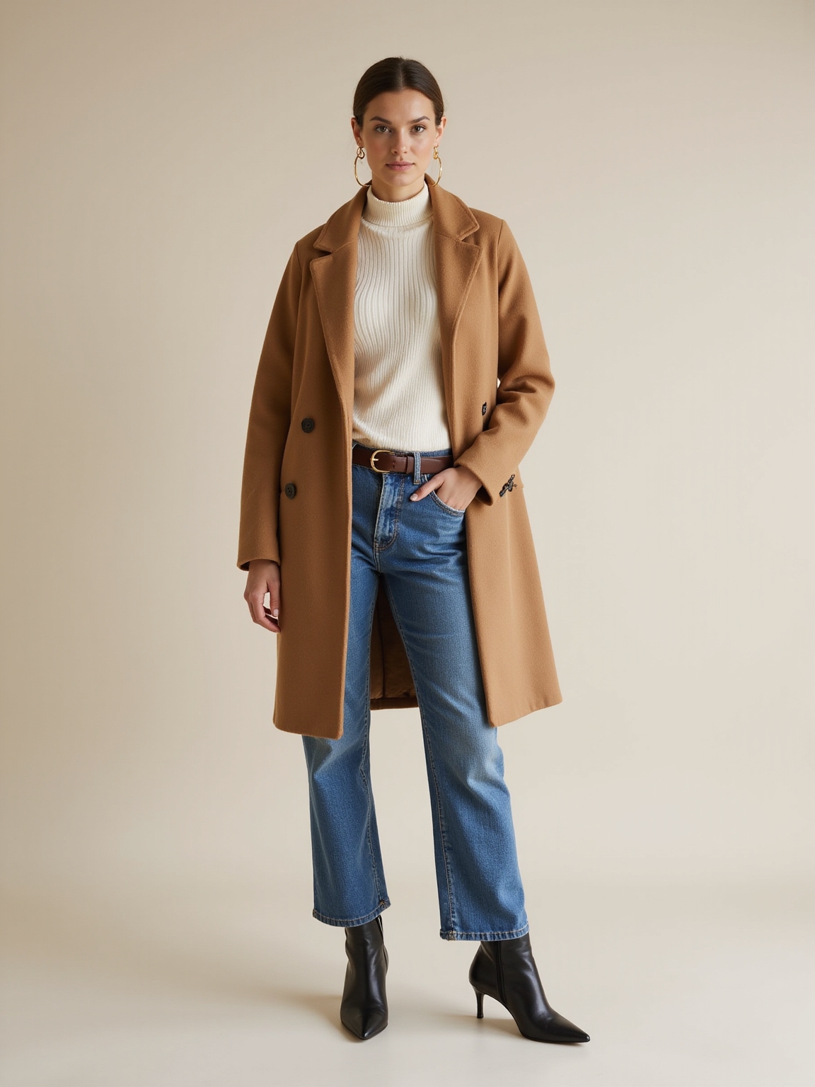 straight leg denim polished ankle boots