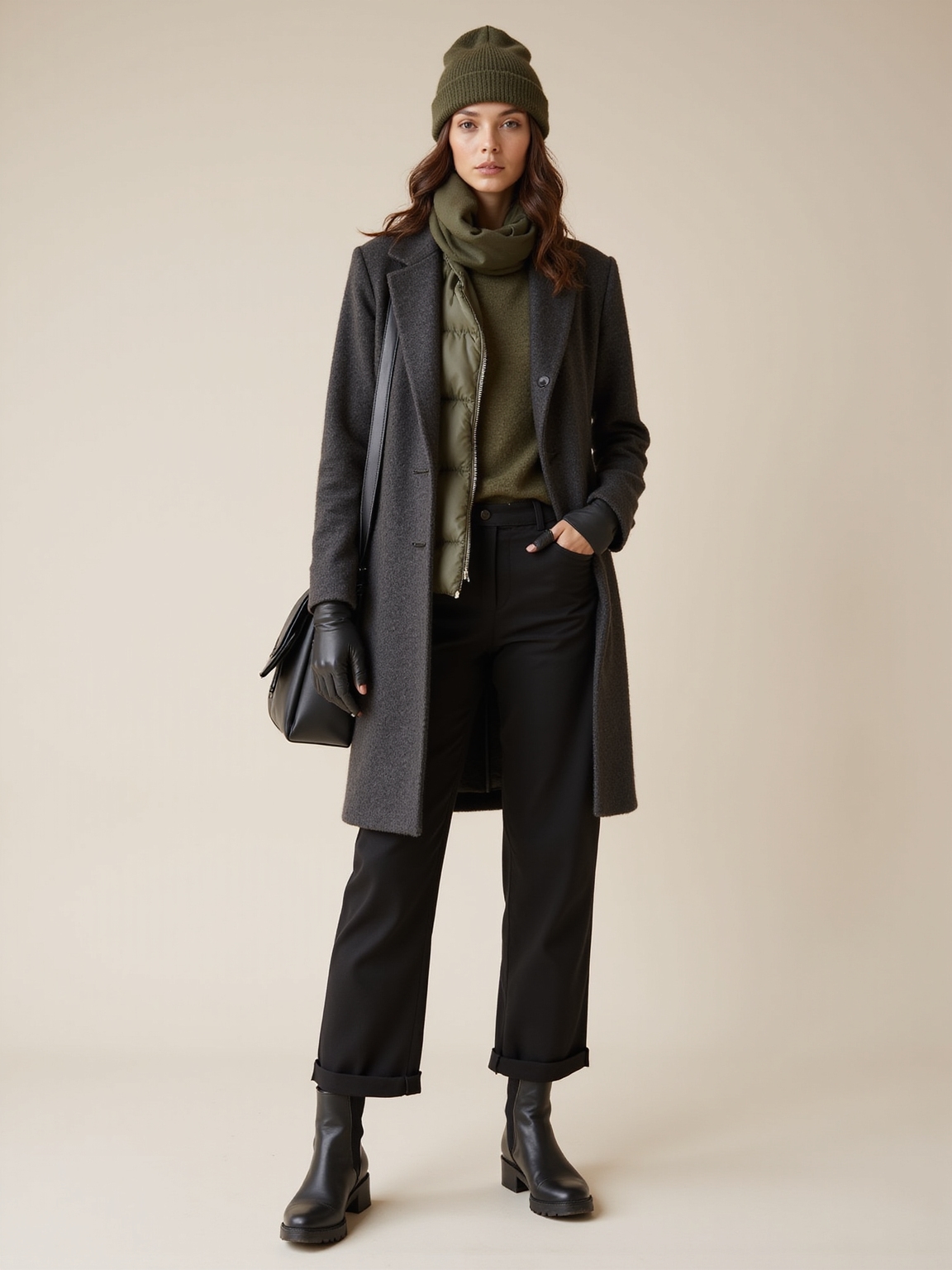 streamlined layered cold weather commute