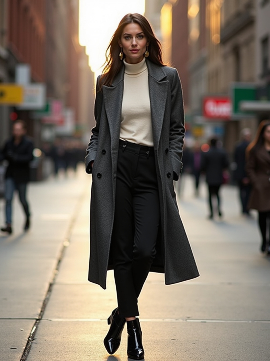 structured blazer under coat